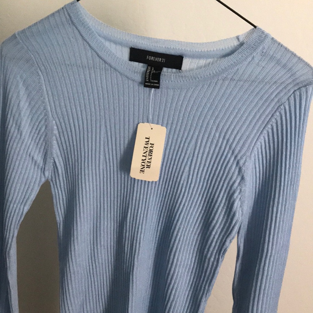 Forever 21 light blue long sleeve